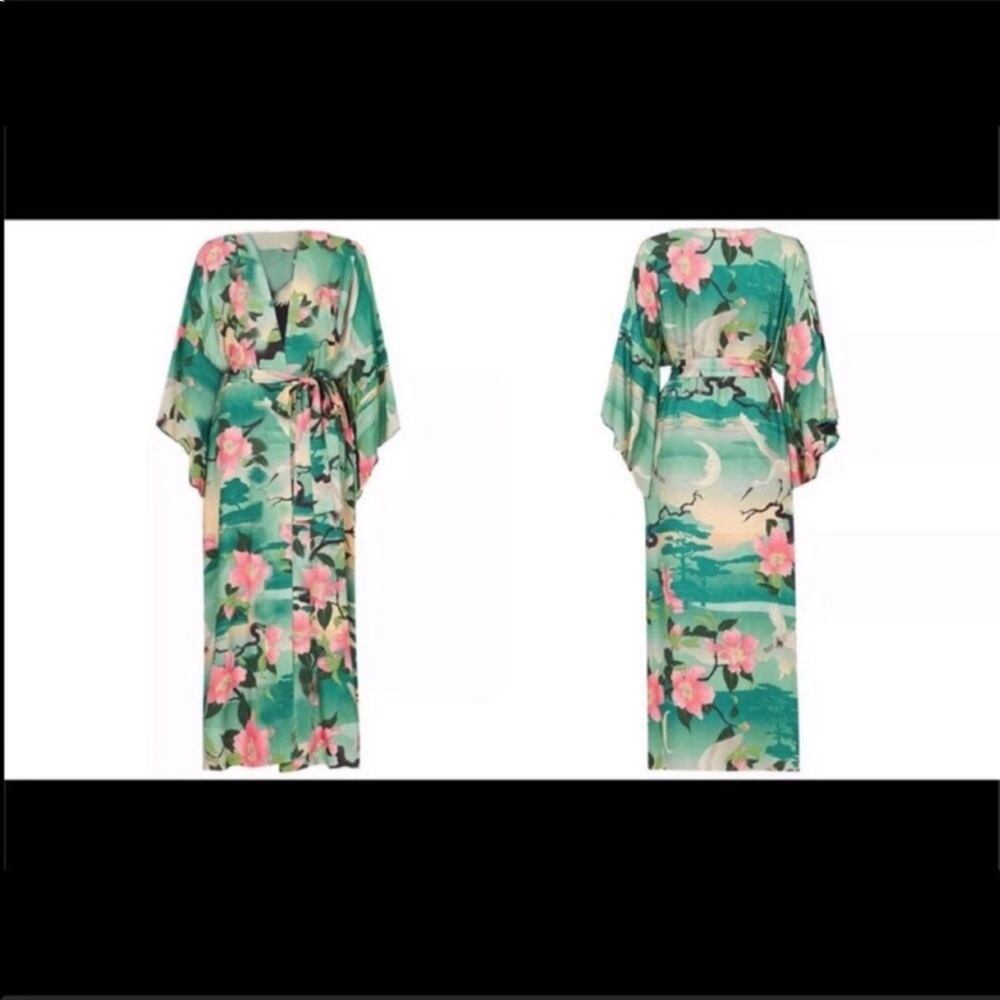 NEW BOHEMIAN NIGHTINGALE KIMONO BEACH COVERUP - Picture 7 of 8